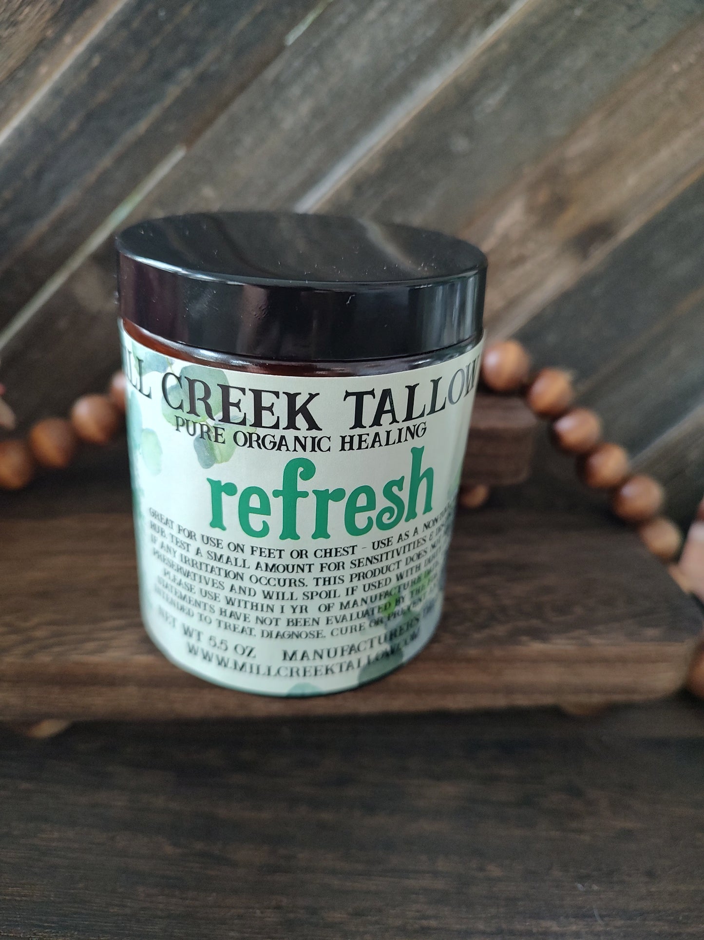 refresh whipped tallow skincare skin care Mill Creek Tallow 5.5 oz.
