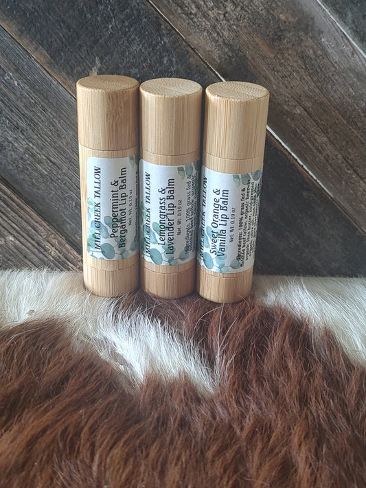 Set of 3 Tallow LIP BALMS