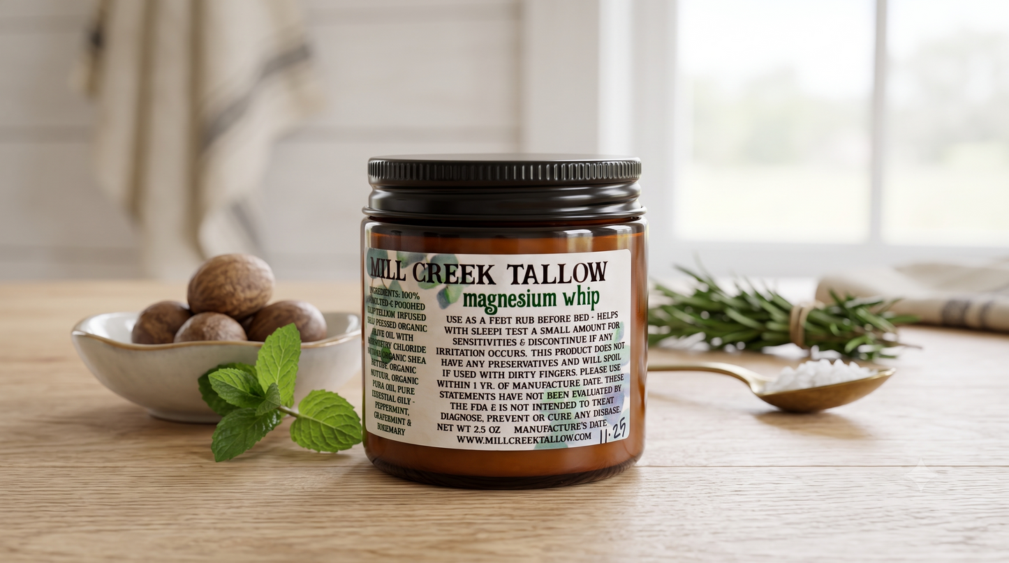 Magnesium Whipped Tallow Skincare